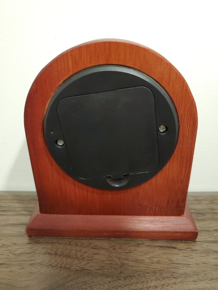Wood Clock Table Mantel Time Quartz
