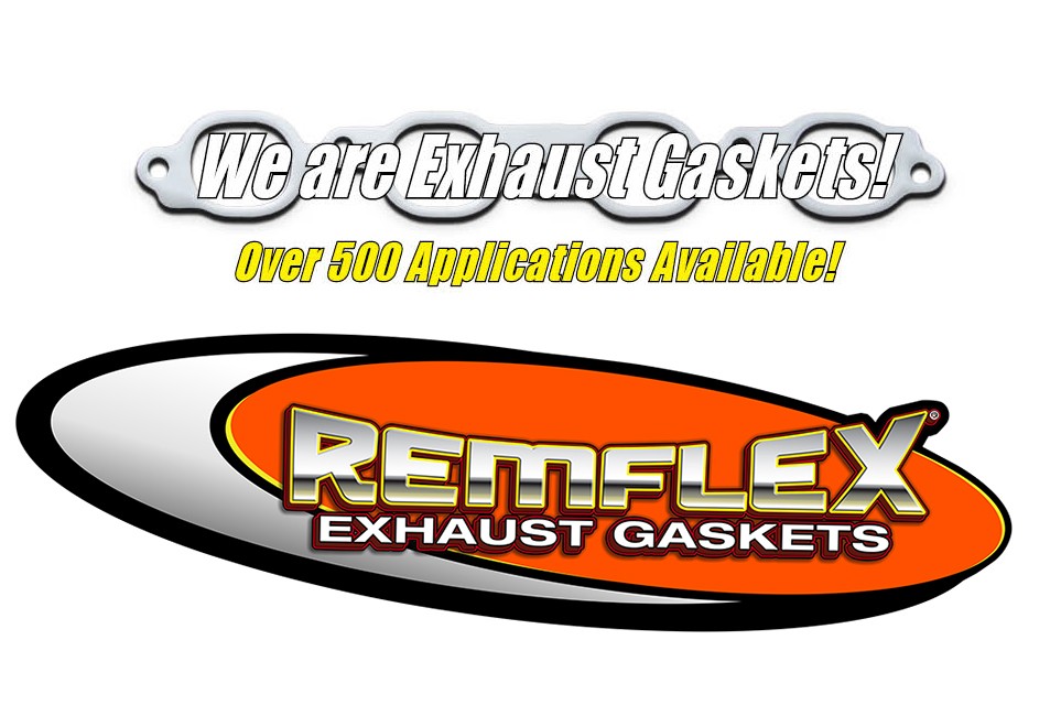 REMFLEX 2015 For Brodix 12B 7 Bolt Pattern Raised Port D Shape Header Gaskets