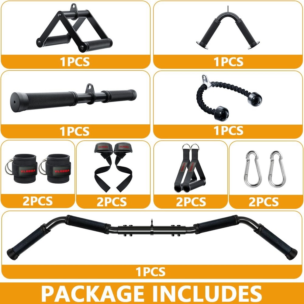 Cable Triceps Rope Attachment Cross Over Loop Handle Cable Machine Accessories