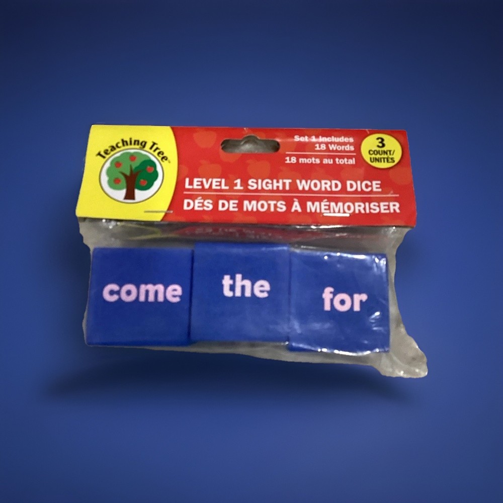 Teaching Tree Level 1 Sight Word Dice (3) Educational Tool For teachers
