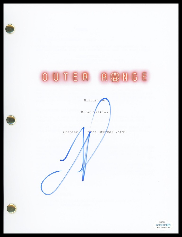 Tom Pelphrey "Outer Range" AUTOGRAPH Signed Complete Pilot Episode Script ACOA