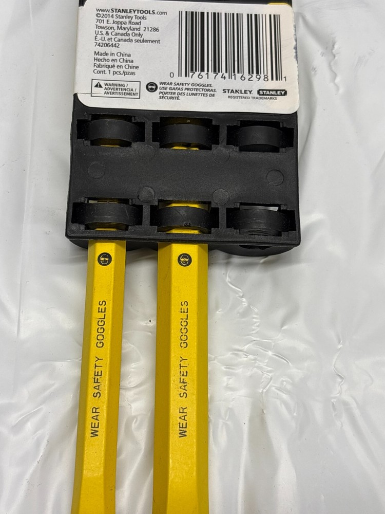 Stanley 16-298 2 Piece Cold Chisel Kit-*NEW/Missing a piece*