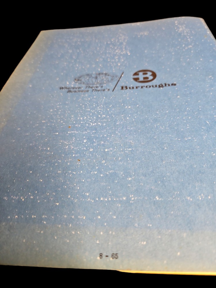 1965 Burroughs Accountant Machines Computing Calculators - Field Engineer 