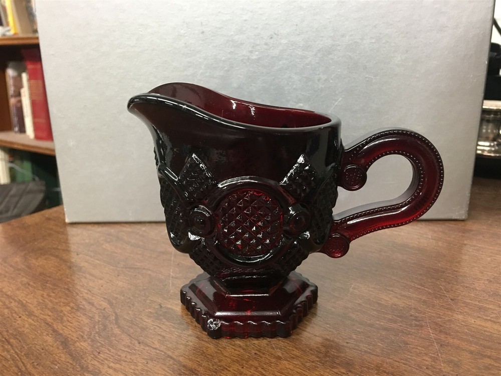 Avon Cape Cod Creamer Ruby Red