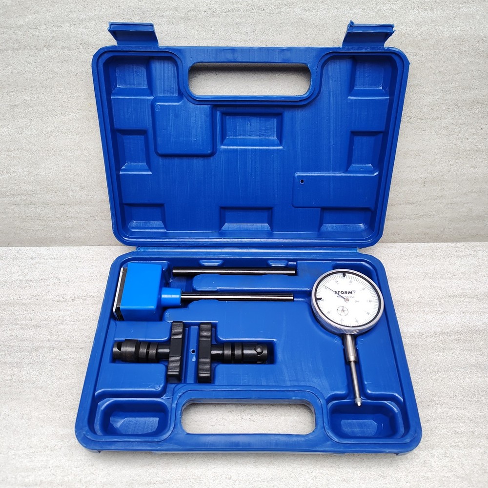 Central Storm 3D101 Dial Indicator & Magnetic Base Set w/ Case