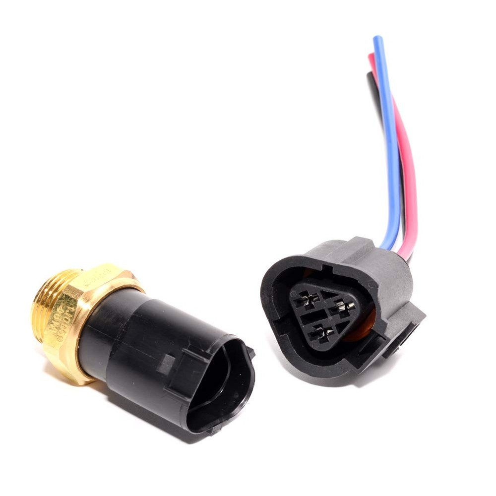 Radiator Coolant Temp Sensor Pigtail Plug Temperature Sensor Set Compatible w...