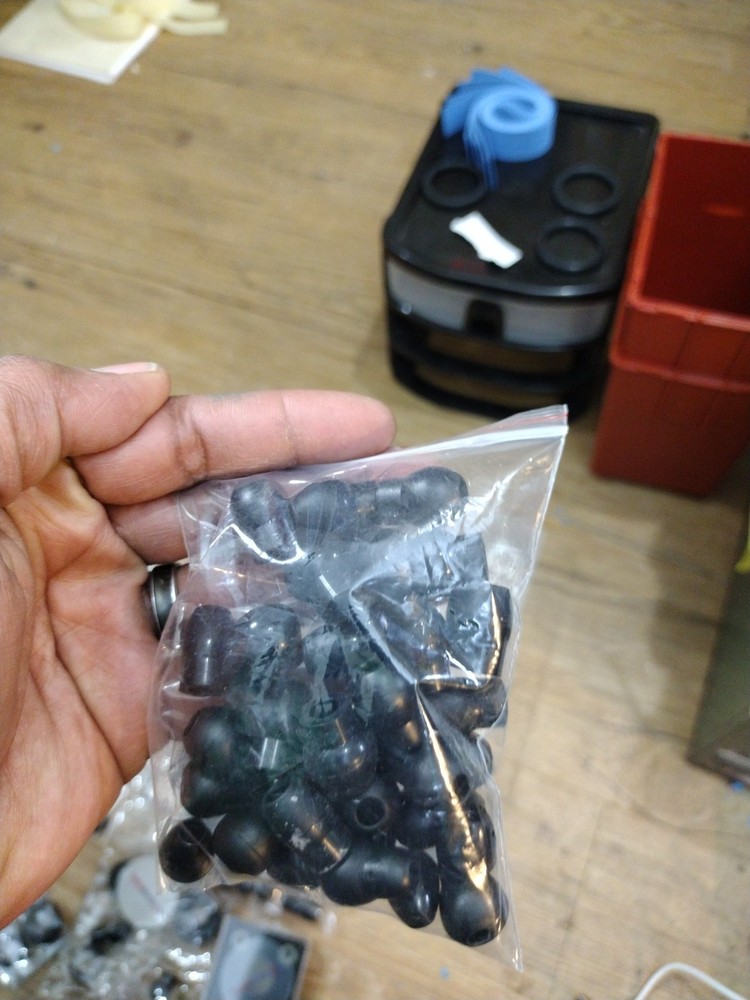 Stethoscope Replacement Parts - Ear Tips & Diaphragms - Black