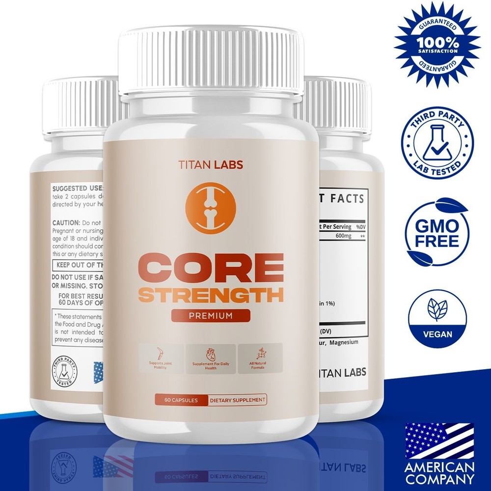 (3 Pack) Core Strength Joint Support Advanced Formula CoreStrength 180 Capsules