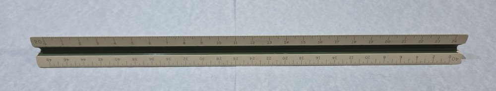 Vintage 12" Keuffel & Esser Co. Engineering/Drafting Ruler