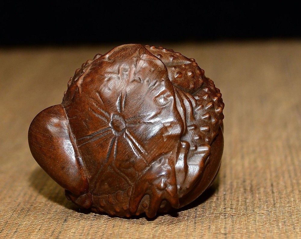 Premium Boxwood Golden Toad Ornament