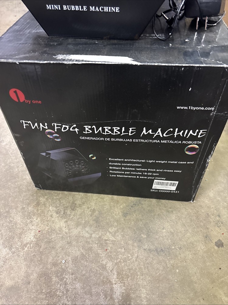 1 by one fun fog bubble machine