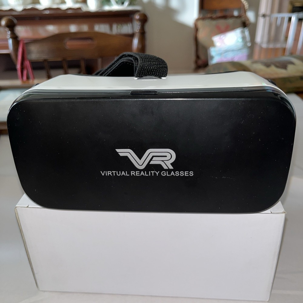 VR Virtual Reality Glasses Headset For Smartphone Adjustable Focus Black/white