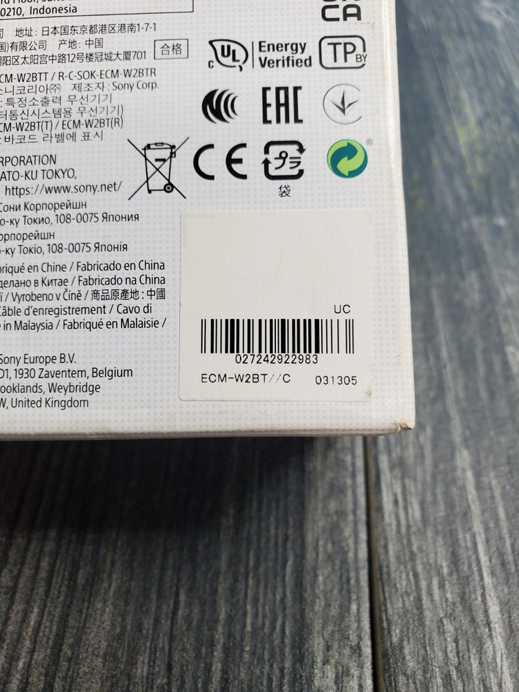 Sony ECM-W2BT Digital Bluetooth Wireless Microphone Vlogger PRO