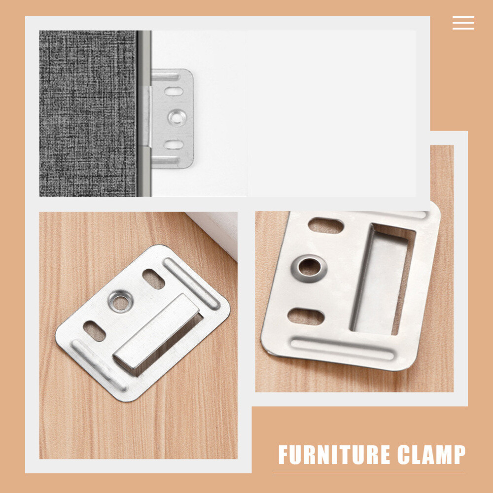 100Pc Integrated Wall Panel Clamp Hemoton Wpc Installation Clips Buckle Clamp