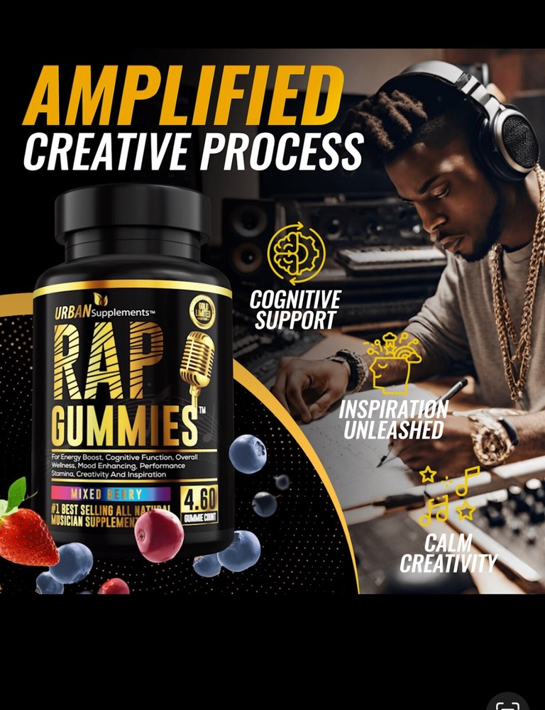 US Rap Gummies - Boost Creativity, Focus & Performance for Musicians - Limited