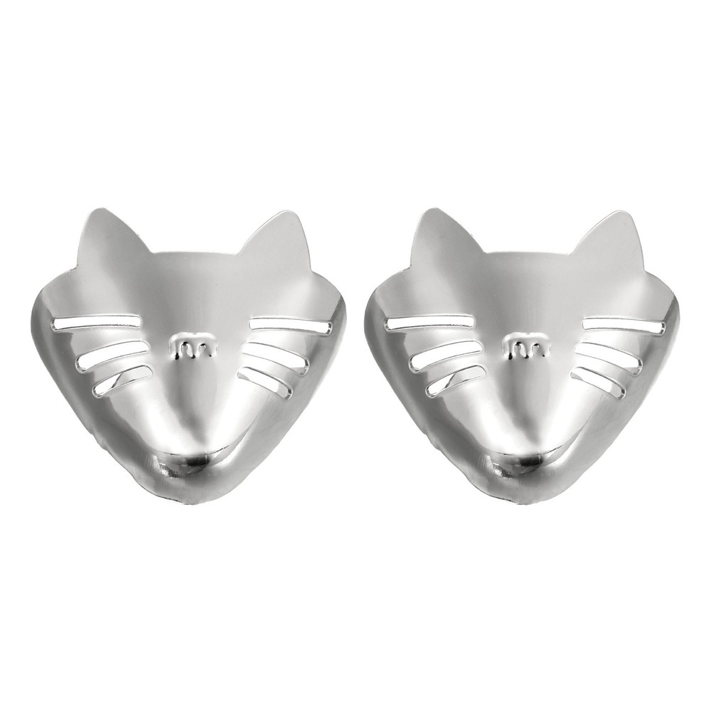 2Pcs Metal Shoes Pointed Protector Solid Toe Tip Cap Cover Elegant Silver Tone