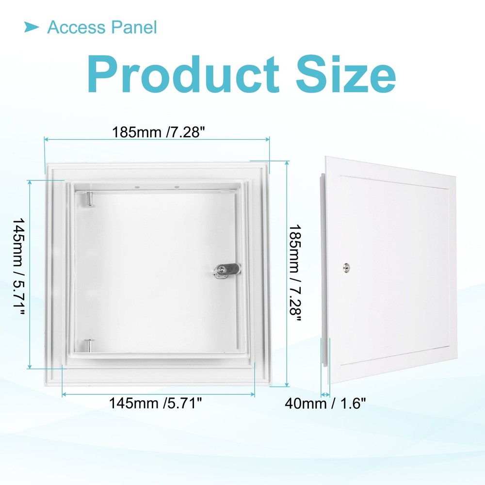 7"x7" Drywall Access Panel Wall Hole Cover Access Doors with Lock, White