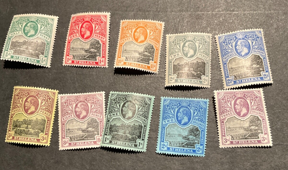 Stamps St Helena Scott #61-70 hinged