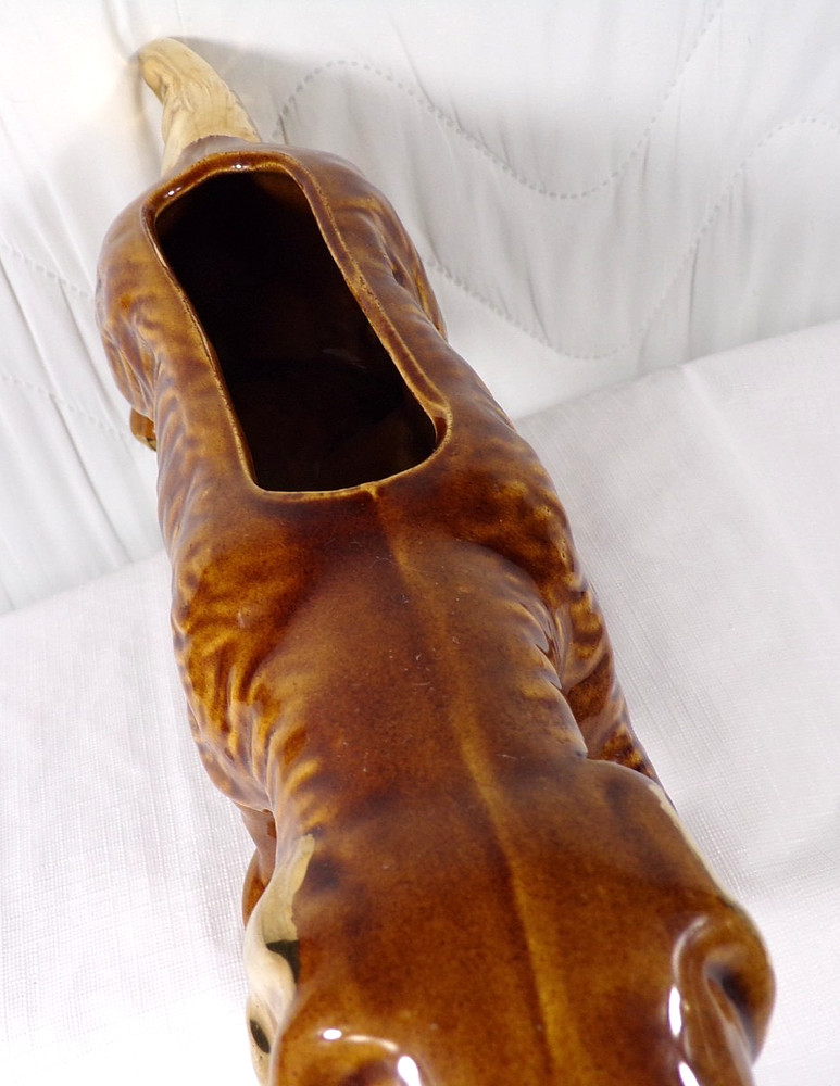McCoy Hunting Dog Pointer Setter Brown Planter