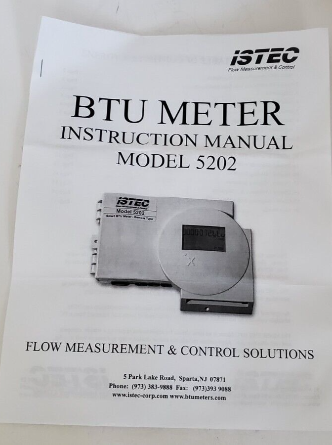 ISTEC Smart BTU Meter Model 5202