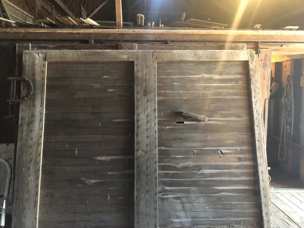 Reclaimed barn door