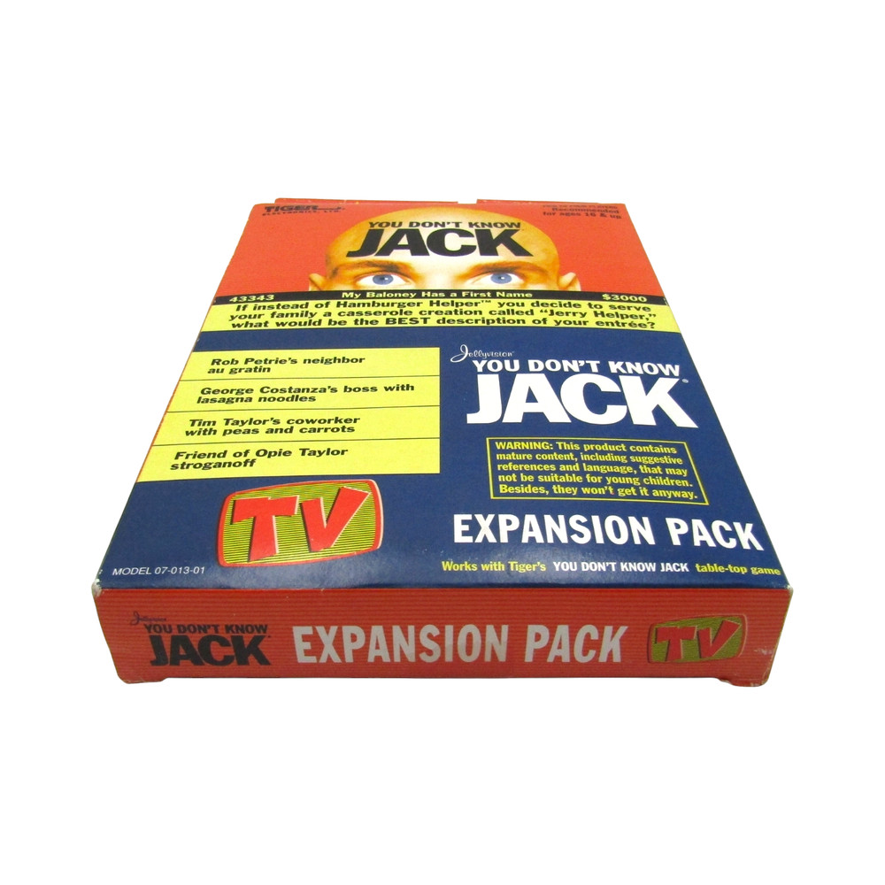 Tiger Electronics You Don't Know Jack Talking Tabletop Trivia Game + Expansion