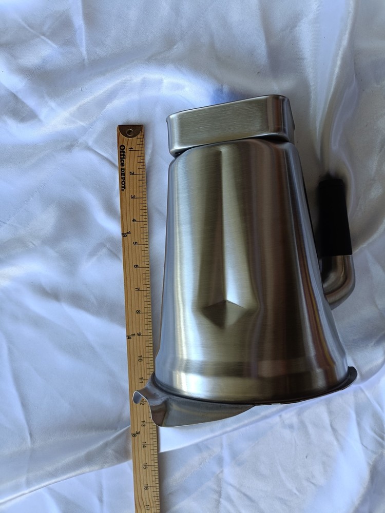Stainless Steel Replacement Blender Jar 2000mL with Lid and Blade, Silver