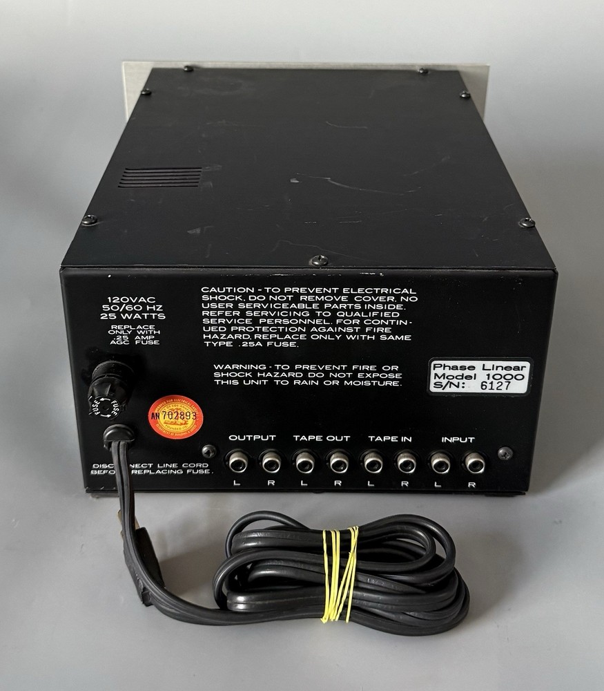 Power Tested Only — Phase Linear 1000 Autocorrelator Noise Reduction System