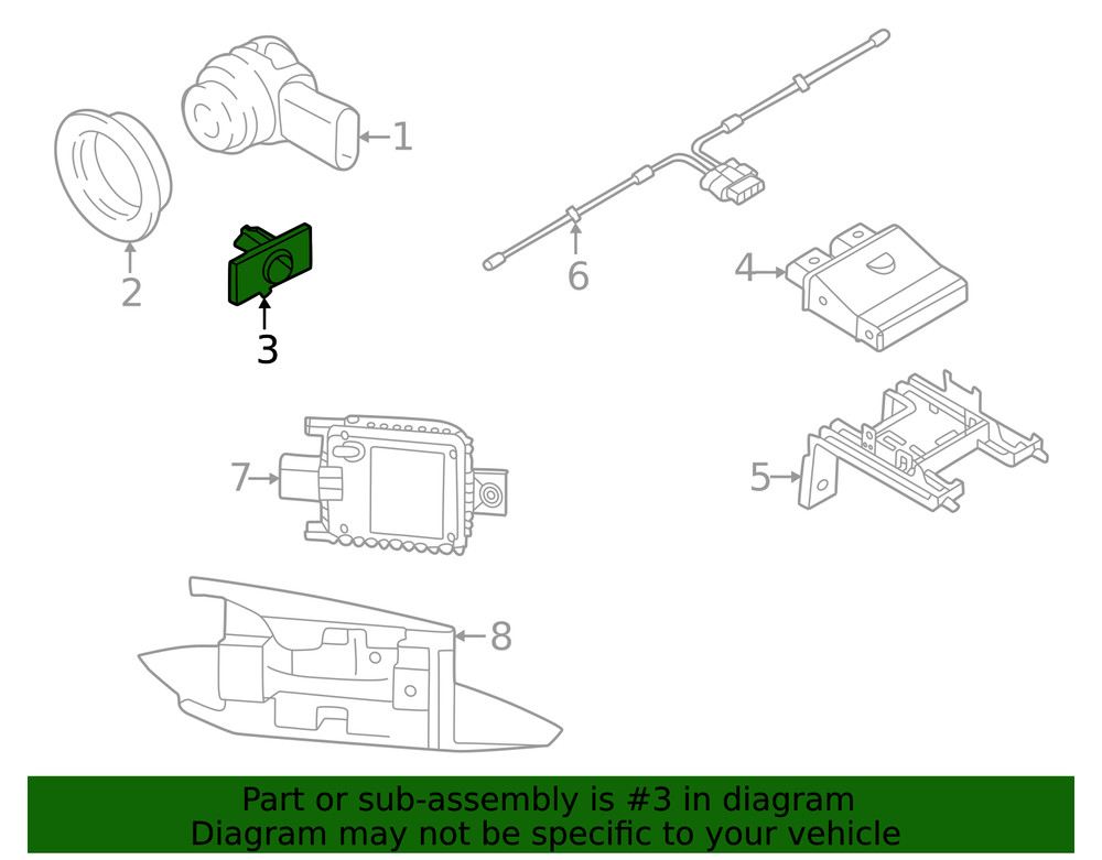 Genuine Audi Bracket 8Y0-919-261