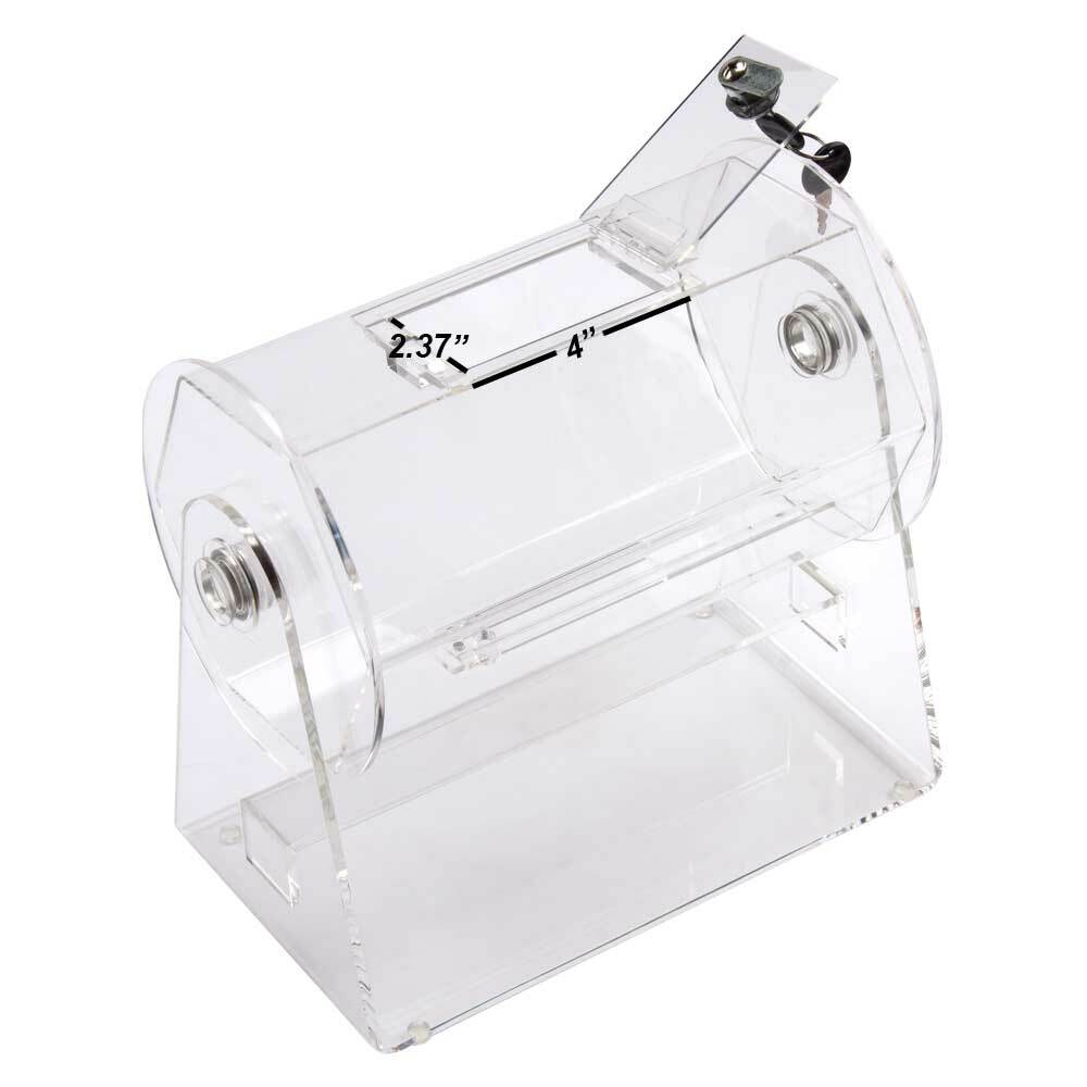 Used Small Acrylic Raffle Ticket Drum