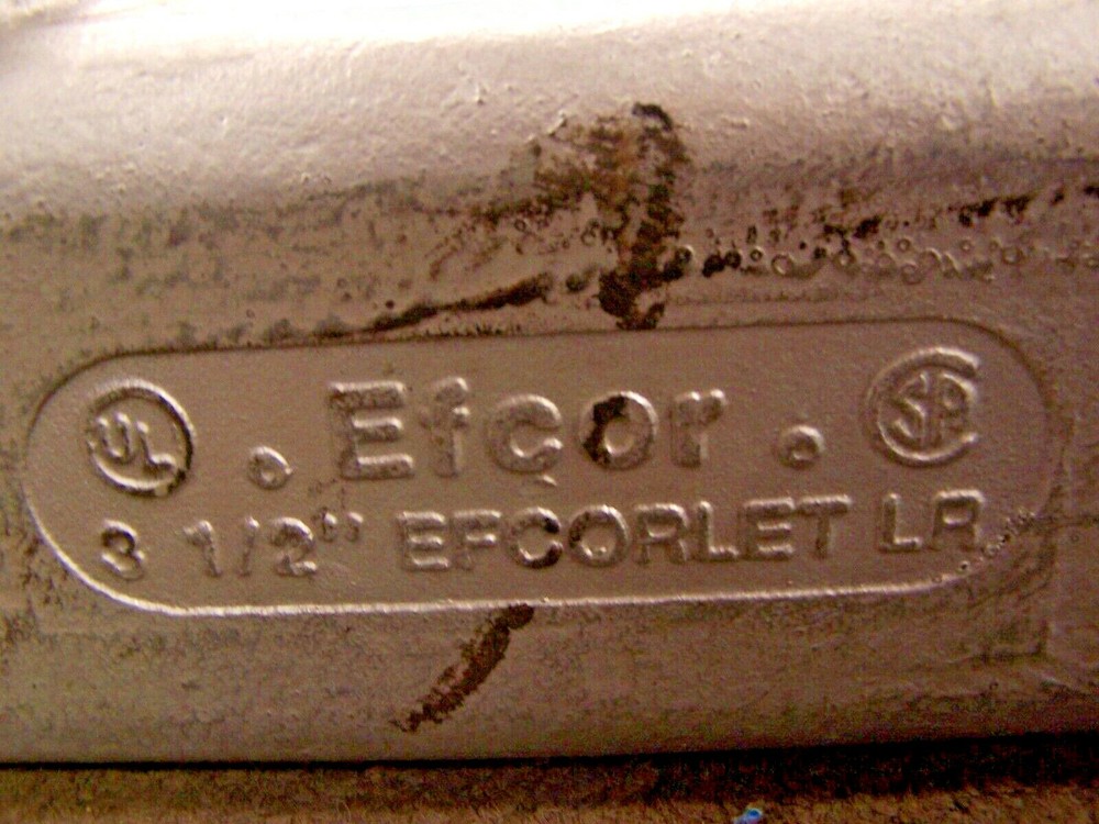 NEW EFCOR 3-1/2" EFCORLET LR THREADED CONDUIT 3-1/2"