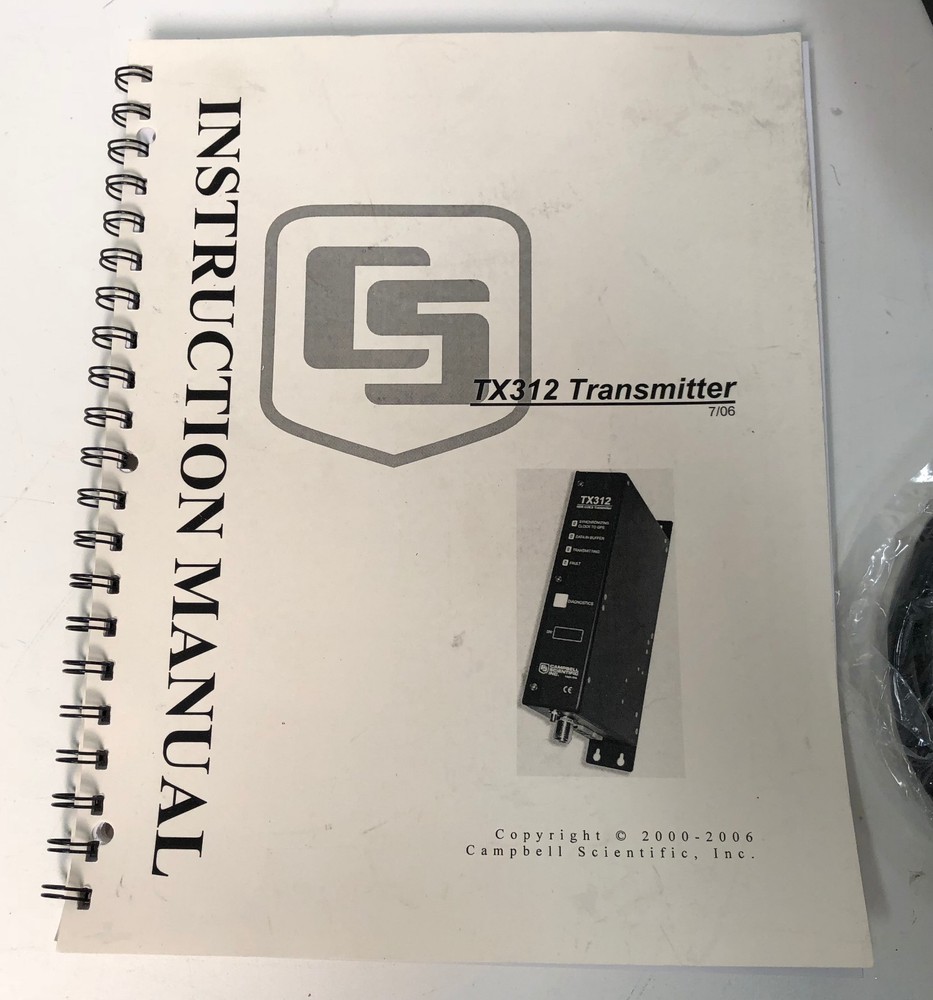 Campbell Scientific TX312 GOES Satellite Transmitter SAT HIGH DATA RATE