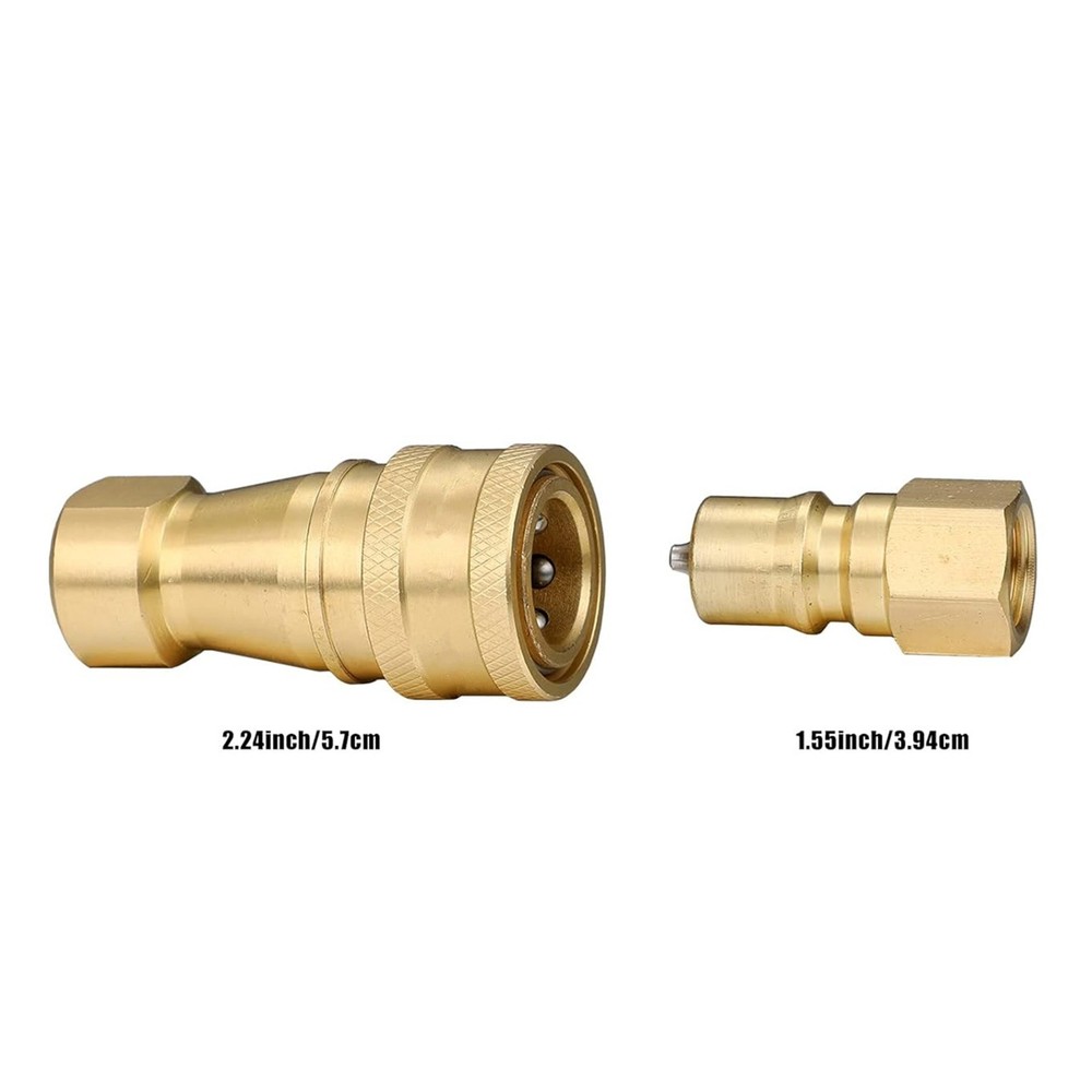 Reliable 1Pack 1/4" Quick Disconnect Coupler Valve for Carpet Extractors