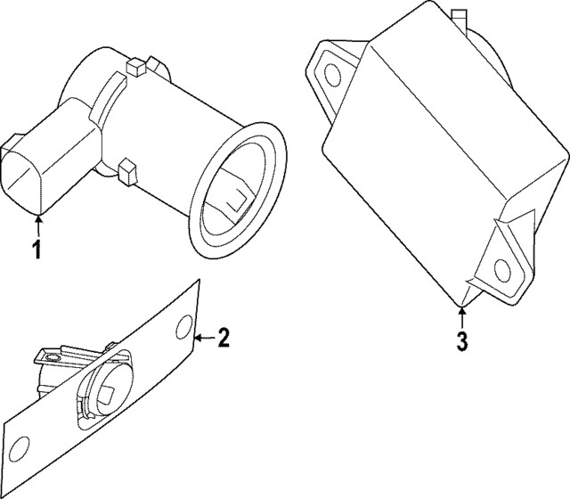 Genuine Nissan Blind Spot Detection System Warning Sensor 28533-9BU1B
