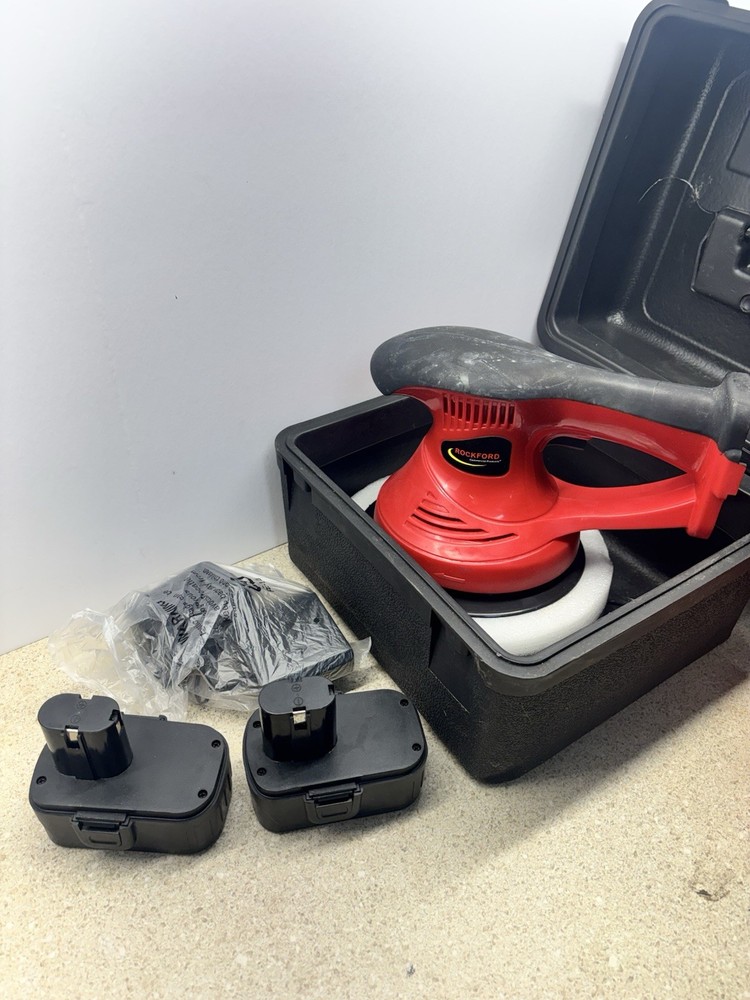 Rockford 9” cordless buffer w/ 2 batteries