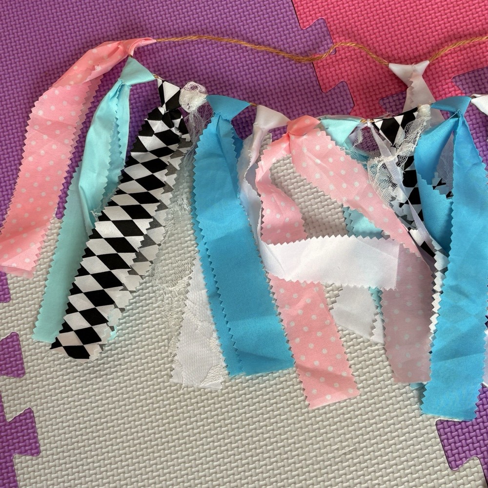 Two Boho Handmade 1st Birthday Highchair Banner