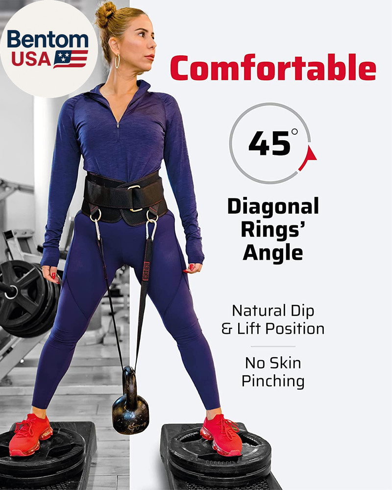 Ultimate Dip Belt | Secure Closure - No Sliding down | Structured Back Support |