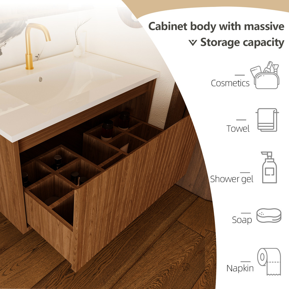 30 Inch Bathroom Vanity Cabinet Without Ceramic Sink