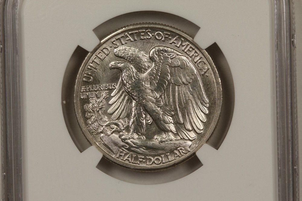1943-D Walking Liberty Half Dollar NGC MS64