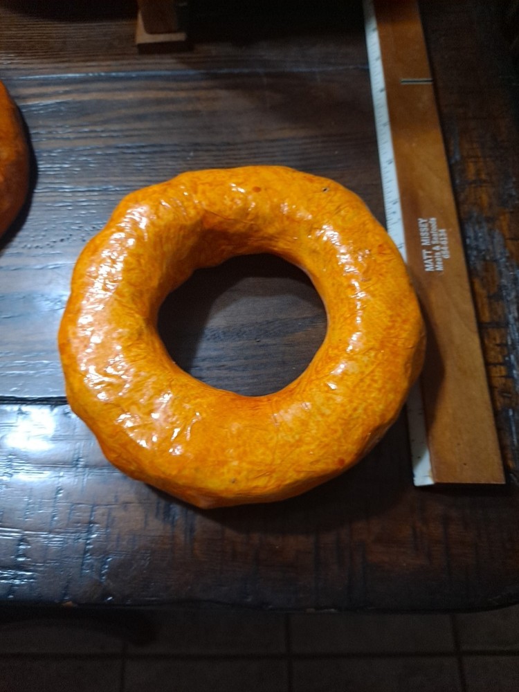 Artificial Bread Bagels Food Display (basket not insluded)