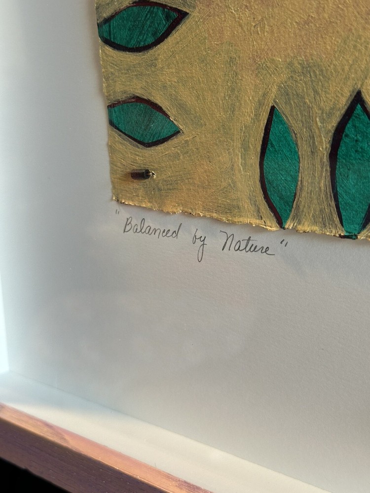 Original Celeste M. Simon “Balanced By Nature” Mixed Media Artwork