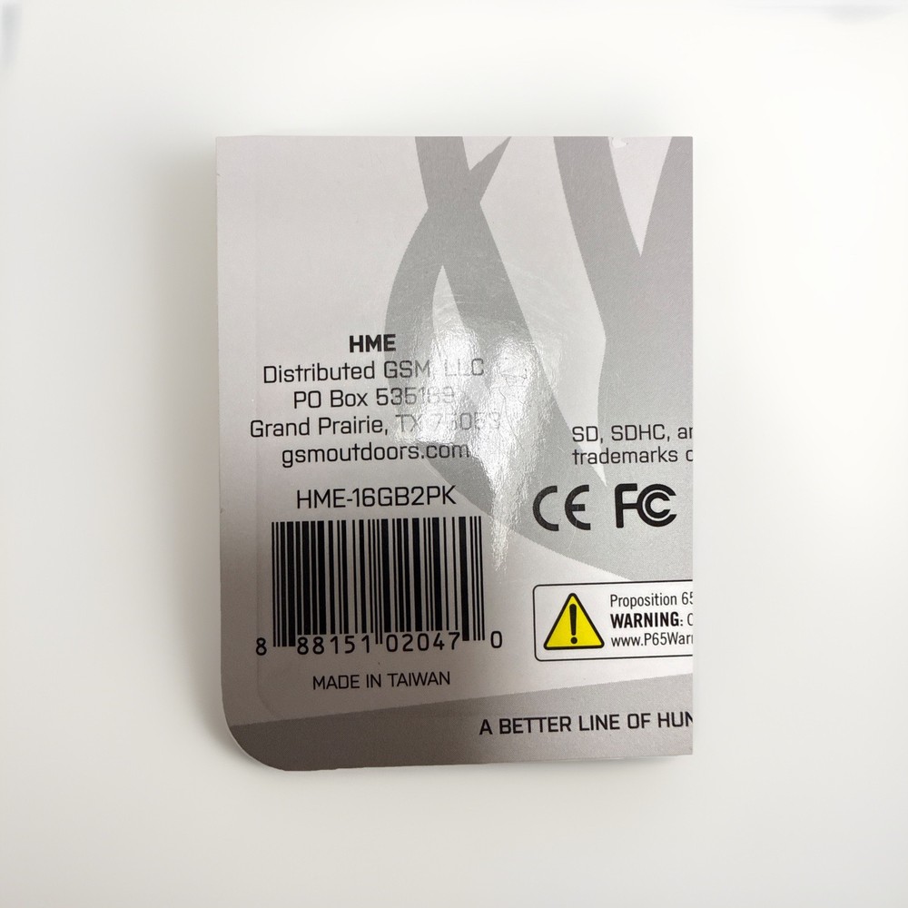 HME SDHC 16GB Memory Card (2 Pack) • Class 10