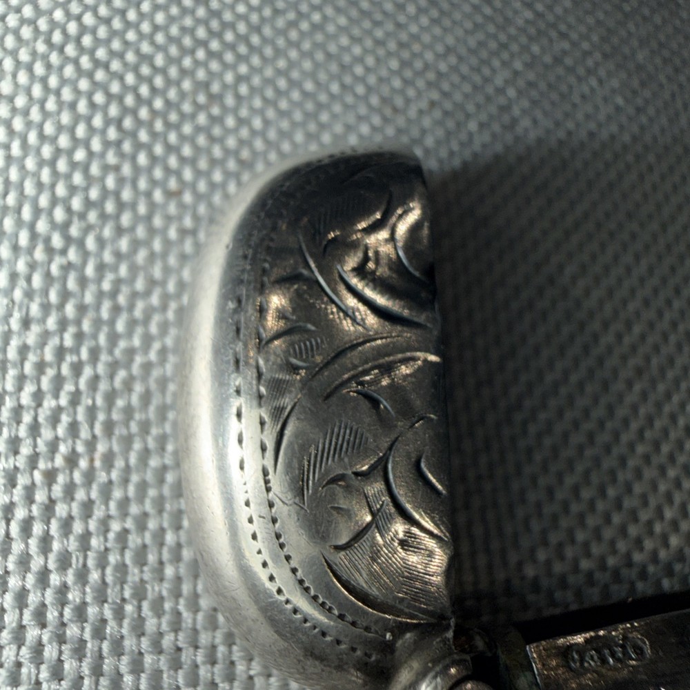 Antique Solid Silver Vesta Case, Birmingham
