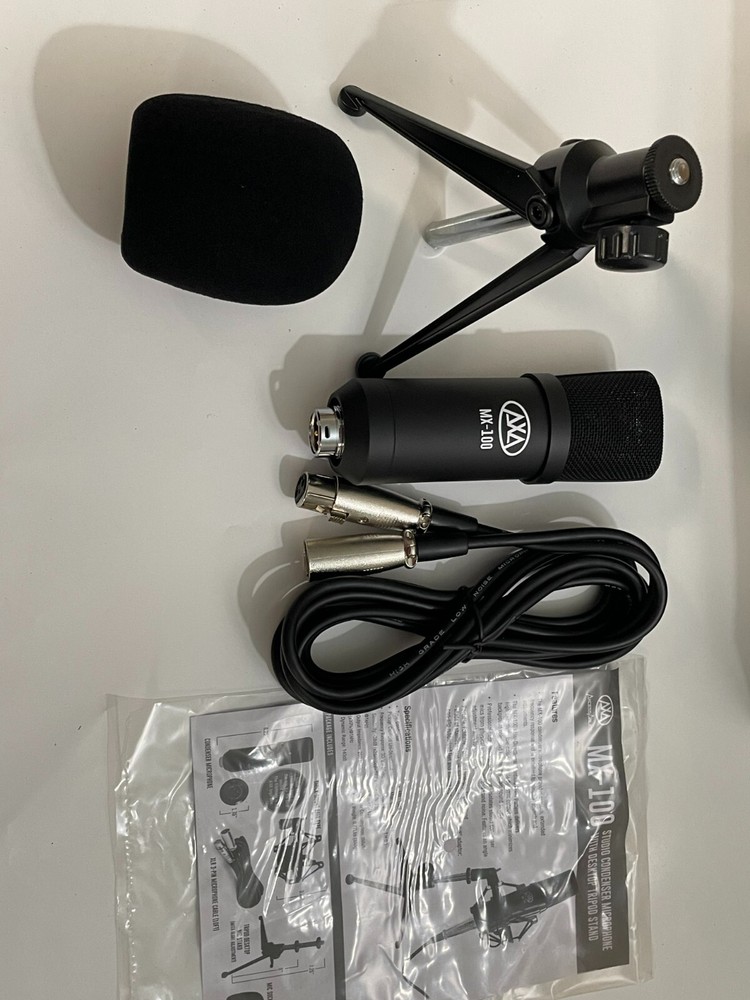 Axcess Ables MX-100 Studio Condenser Microphone Black