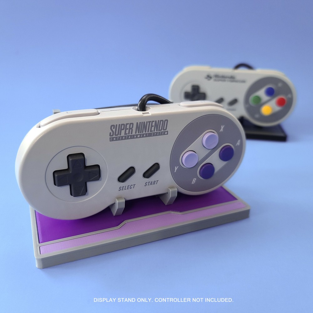 Display Stand for Original SNES Controllers / Custom 3D Printed / Super Nintendo