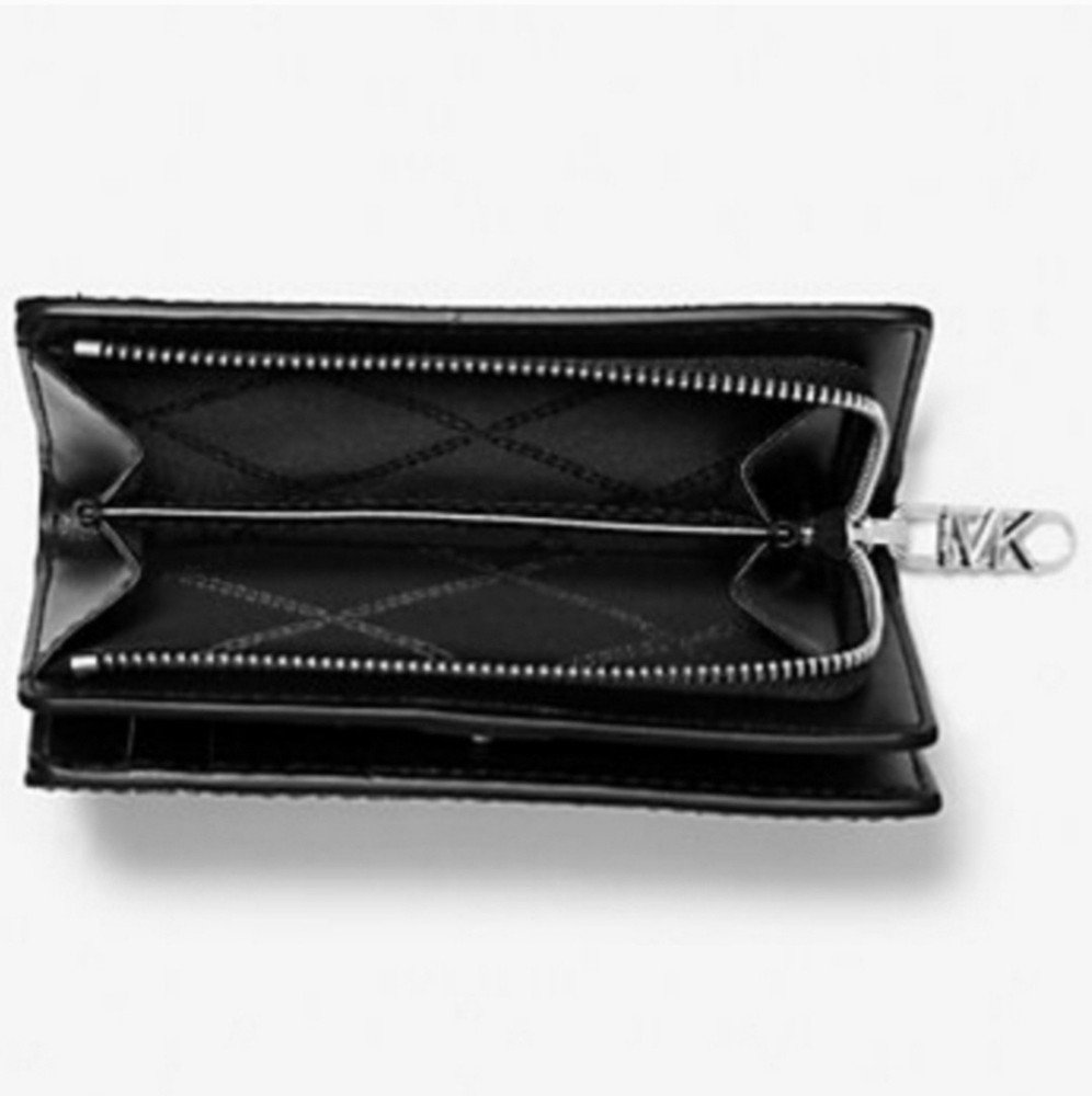 Michael Kors Empire Medium Leopard Logo Bifold Wallet