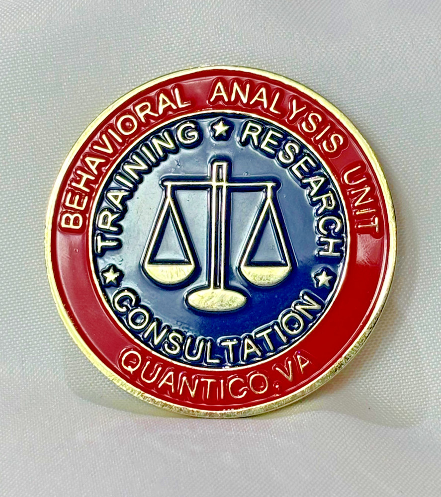 FBI Behavioral Analysis Unit Challenge Coin Quantico VA