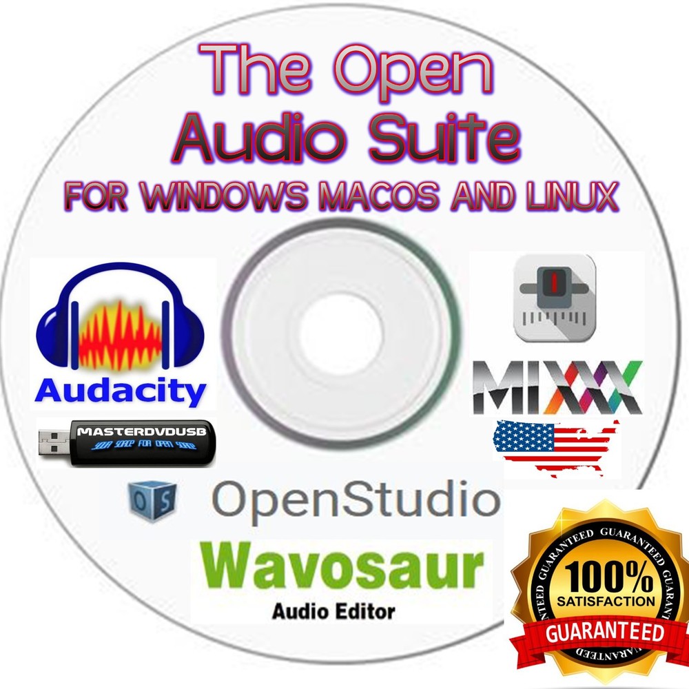 Open Audio Suite Music Production & Audio Editing Software DVD Win/MAC/LINUX