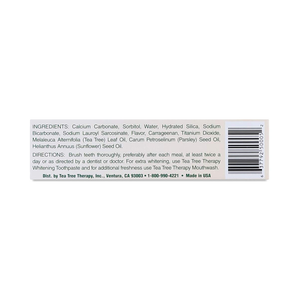 Tea Tree Therapy Toothpaste with Baking Soda 5 Oz (Pack of 2)