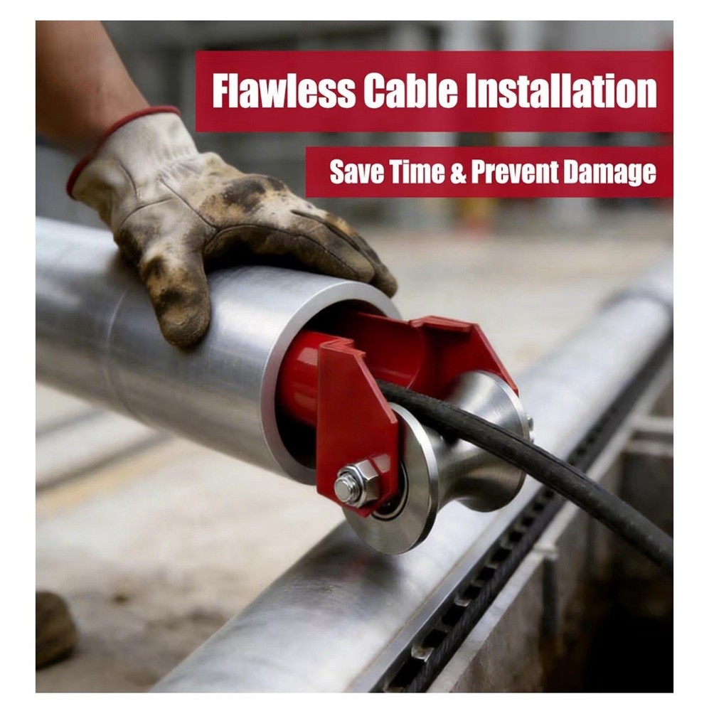 Cable Puller Sheave Roller 2” Conduit Stainless Wheel Wire Guide